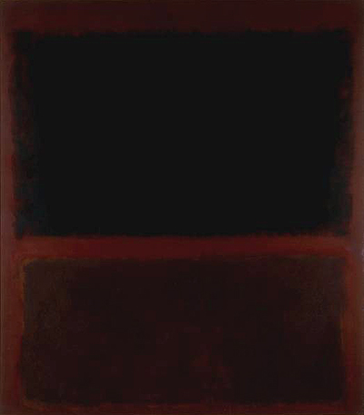 Black on Dark Sienna on Purple Mark Rothko